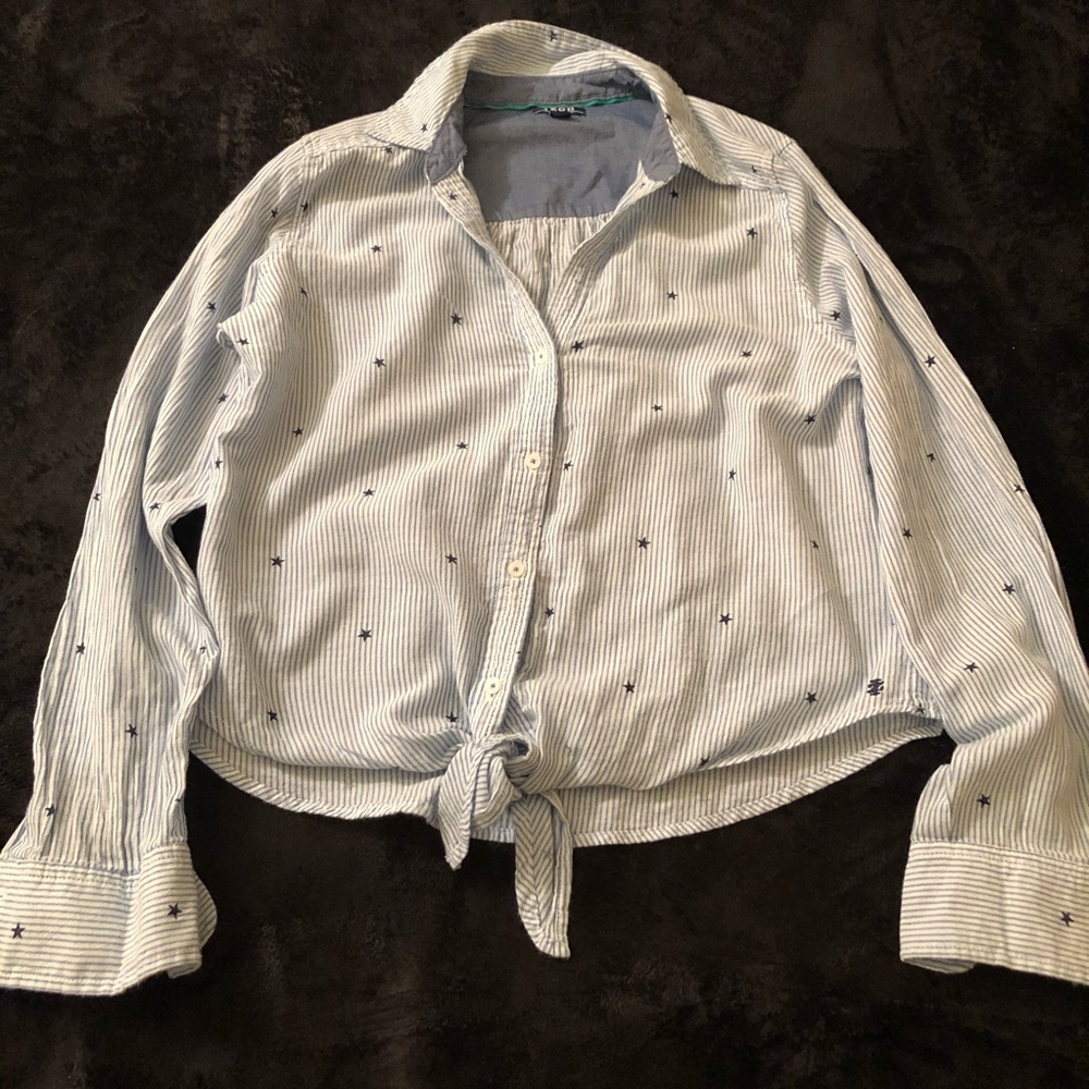 Tie Front Dress Shirt